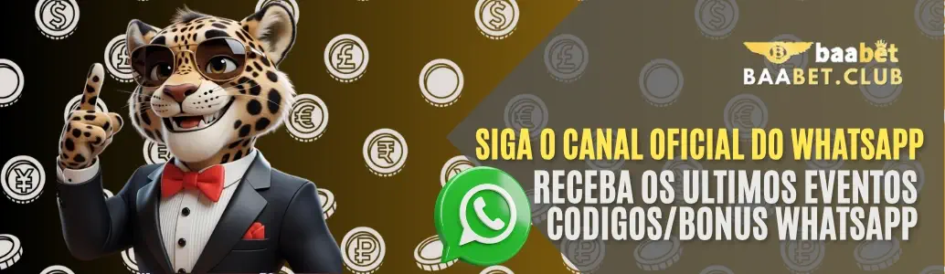 Canal oficial WhatsApp BAABET cassino.
