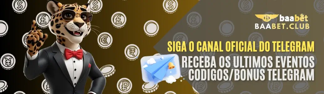 Canal oficial Telegram BAABET cassino.