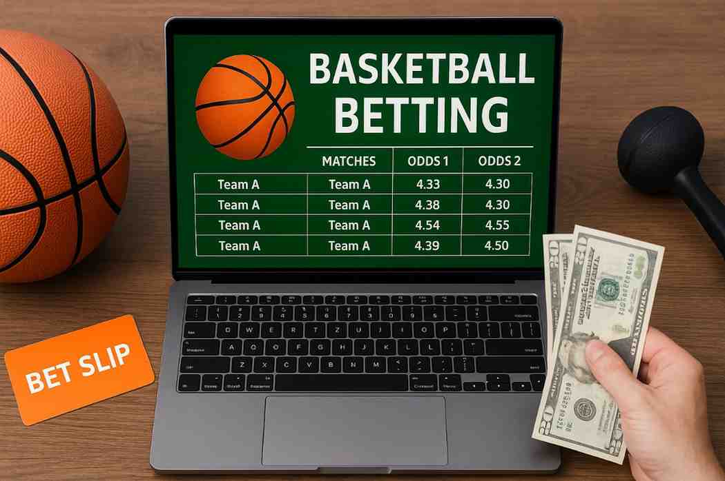 Tela de apostas de basquete no BAABET app